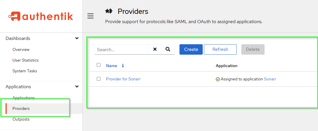 Providers